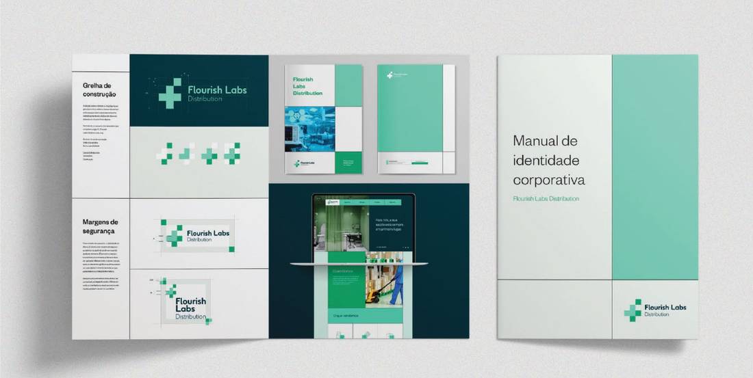 Identidade visual da Flourish Labs Distribution